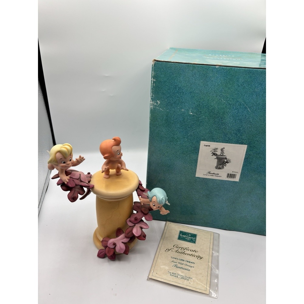 WDCC Fantasia Cupids LOVE'S LITTLE‎ HELPERS Figurine Box COA